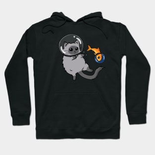 spacecat and spacefish Hoodie